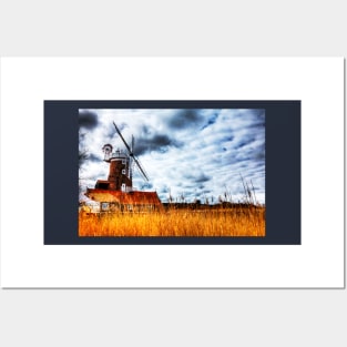 Cley Windmill at Cley next the Sea, Norfolk, England Posters and Art